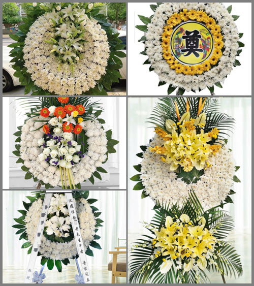 山东济宁兖州区漕河镇谭村村花圈速递